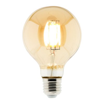 ELEXITY Ampoule D&eacute;co filament LED ambr&eacute;e 6W E27 720lm 2500K - Standard 