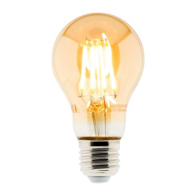 ELEXITY Ampoule D&eacute;co filament LED ambr&eacute;e Standard 4W E27 400lm 2500K 