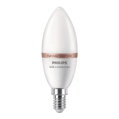 PHILIPS Ampoule LED connect&eacute;e flamme WIZ E14 Blancs & Couleurs