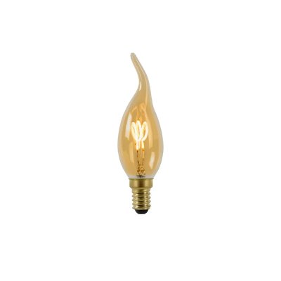 LUCIDE Ampoule LED E14 - 3W - 115lm - 2200K - Ambre filament - Dimmable