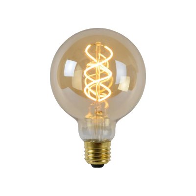 LUCIDE Ampoule LED E27 - 5W - 260lm - 2200K - Ambre filament - Dimmable