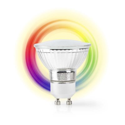 NEDIS Ampoule LED Intelligente Wi-Fi - Pleine Couleur et Blanc Chaud - GU10