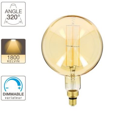 XANLITE Ampoule LED PS160 - cuLot E27 - vintage g&eacute;ante filament 