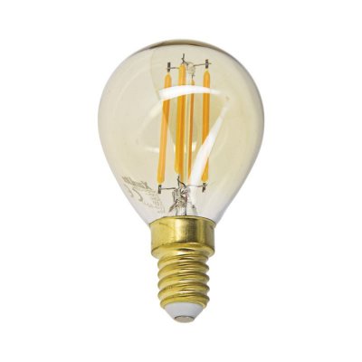 XANLITE Ampoule LED spherique IP45 vintage E14 3.8W 1800k