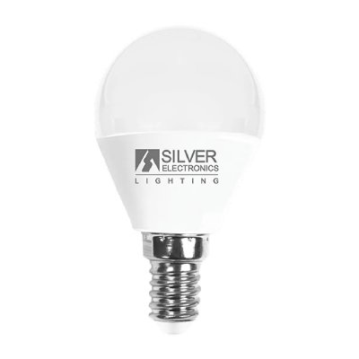 SILVER ELECTRONICS Ampoule LED Sph&eacute;rique  E14 7W Lumi&egrave;re chaude