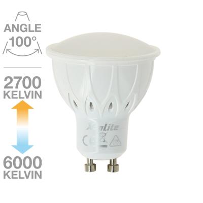 XANLITE Ampoule Spot CCT MEMO-K 100&deg; GU.10 5.5W &eacute;quivalent &agrave; 50W