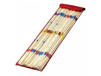 ANGEL TOYS  - 340725 - Jeu De Soci&eacute;t&eacute; - Mikado En Bois 50 Cm - Pochette Plastique