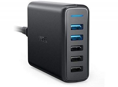 ANKER  powerport speed 5 2x quick charge 3.0 -noir
