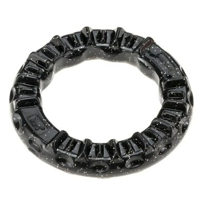 FERPLAST Anneau &agrave; m&acirc;cher  Smile, noir pour chien - taille S : 12 cm de diam&egrave;tre x H 2,4 cm
