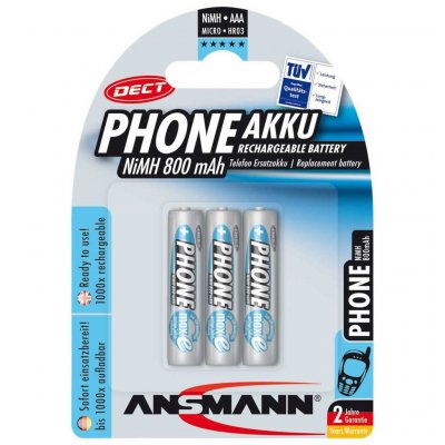 ANSMANN  - Batterie AAA - NiMH - (rechargeables) - 800 mAh