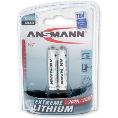 ANSMANN  Extreme Lithium Micro - Batterie 2 x AAA - Li 