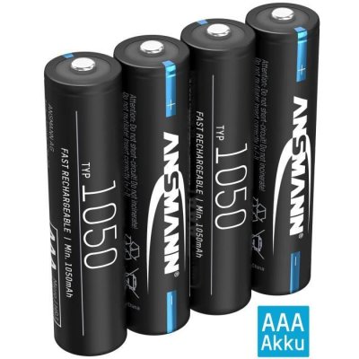 ANSMANN  Piles rechargeables Micro AAA 1050 mAh NiMH 1,2 V (lot de 4)