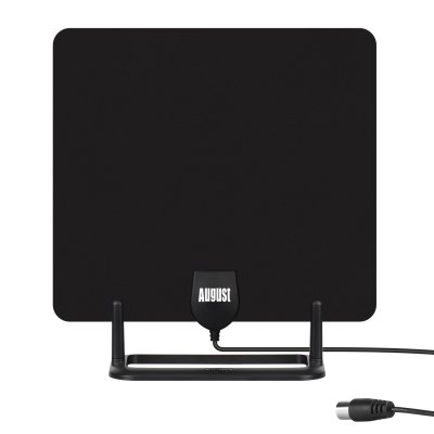  Antenne TV int&eacute;rieure num&eacute;rique TNT HD - DTA450 - Avec socle, discr&egrave;te, UHV VHF
