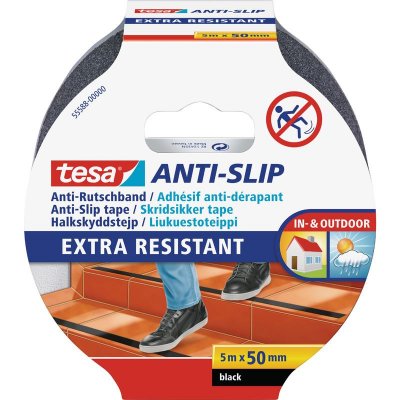 TESA Anti slip, 1 PI&Egrave;CE, 5 M x 50 MM, noir, 555880000011 - 