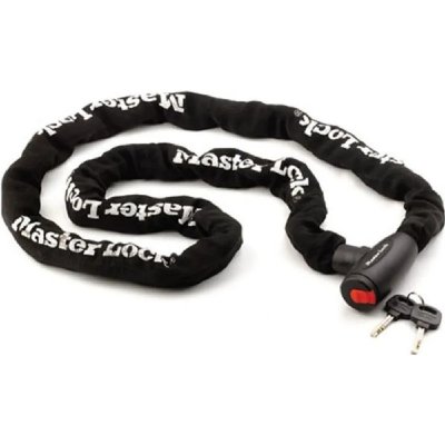 MASTER LOCK Antivol cha&icirc;ne &agrave; cl&eacute; - acier c&eacute;ment&eacute; - longueur 2 m - noir 