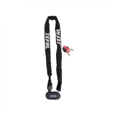 ZEFAL Antivol velo chaine a cle d6 x 0.90m  k traz m 8 noir