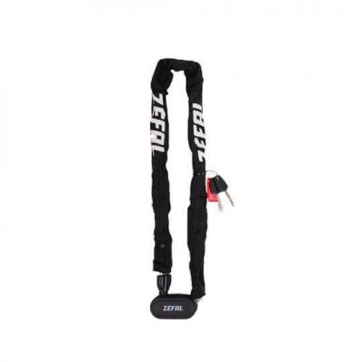 ZEFAL Antivol velo chaine a cle d8 x 0.90m  k traz m 10 noir