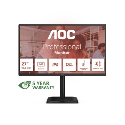 AOC  E4 Q27E4U 27"" LED Quad HD 4 ms Noir