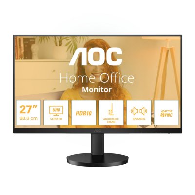 AOC  U27B3AF 27" IPS Monitor, 3840x2160, 60Hz, 4ms, 2x HDMI, Display Port, Speakers