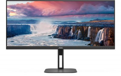 AOC  V5 U34V5C/BK 34"" LCD UltraWide Quad HD 4 ms Noir