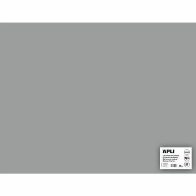 APLI  014268 Lot de 25 Feuilles de carton 500 x 650 mm Gris