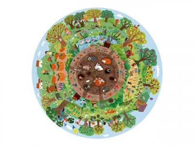  APLI kids - Circular puzzle Biosphere - puzzle - 48 pi&egrave;ces