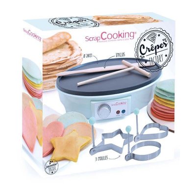 SCRAPCOOKING Appareil &agrave; cr&ecirc;pes - cr&ecirc;pes factory -  