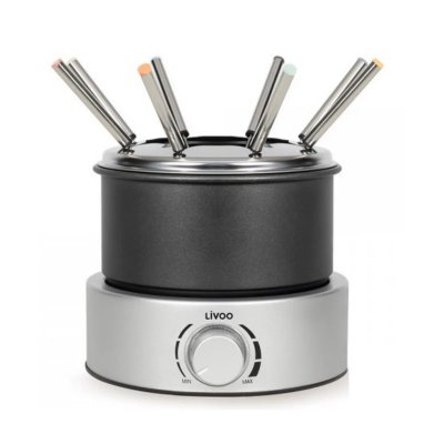 LIVOO Appareil &agrave; fondue &eacute;lectrique 800w 8 fourchettes DOC333