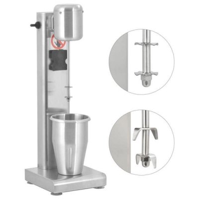 Appareil &agrave; milkshake Acier inoxydable 1 L vidaXL - N/A