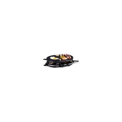 ALPINA Appareil &agrave; raclette 8 personnes 1200W Grill + Raclette Rev&ecirc;tement Anti-adh&eacute;sif