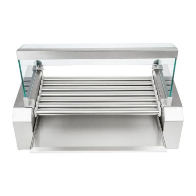 HELLOSHOP26 Appareil machine &agrave; hot dog professionnelle inox 12 saucisses 1 400 watts
