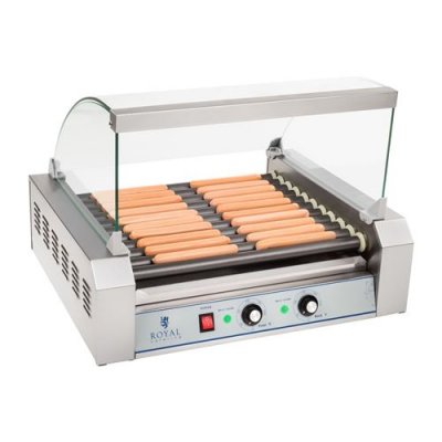 HELLOSHOP26 Appareil machine &agrave; hot dog professionnelle t&eacute;flon 20 saucisses 2 200 watts