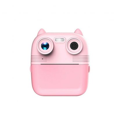YONIS Appareil Photo Enfant 1080P Ecran IPS 2.8 Pouces Double Objectif Rose