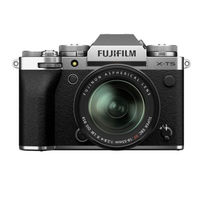 FUJIFILM Appareil photo hybride Fuji X-T5 SILVER + XF 18-55MM F/2.8-4 R LM OIS