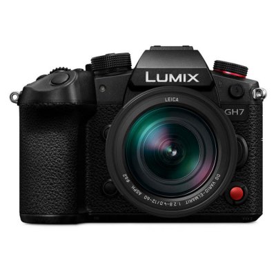 PANASONIC Appareil photo hybride Lumix GH7 Noir + 12-60mm f/2.8-22 Leica 