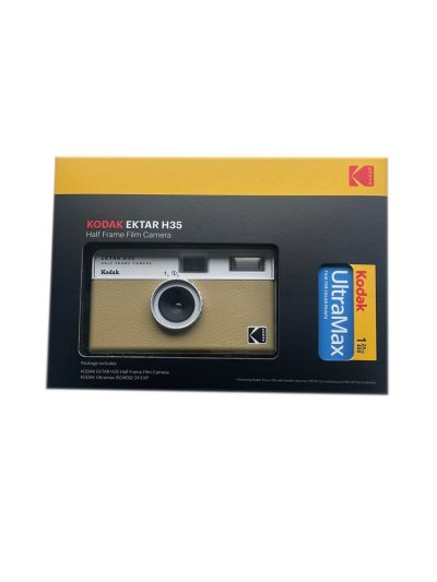 KODAK Appareil photo jetable  Ektar H35 Noir + Film  Ultramax 24 poses