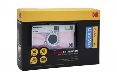 KODAK Appareil photo jetable  H35N Rose + Film  Ultramax 24 poses