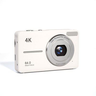  Appareil Photo Num&eacute;rique 4K 48MP - Zoom 18x - Carte 32GB Incluse - Compact 2,8"" - blanc