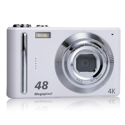 YONIS Appareil Photo Num&eacute;rique 4k Hd Zoom 16x Stabilisation Image Pour Photos &Eacute;poustouflantes Blanc 