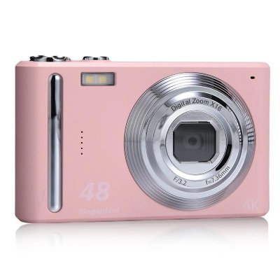 YONIS Appareil Photo Num&eacute;rique 4K HD Zoom 16X Stabilisation Image Pour Photos &Eacute;poustouflantes Rose 2 