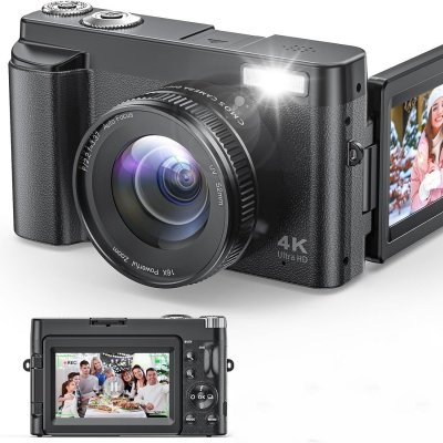  Appareil Photo Num&eacute;rique 4K - NEOZHOU - 48MP - Zoom 16x - Ecran Orientable 180&deg;