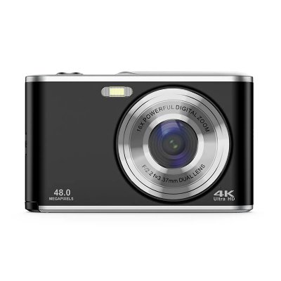 INF Appareil photo num&eacute;rique Cam&eacute;ra Web 4K 48MP avec zoom 16x Black