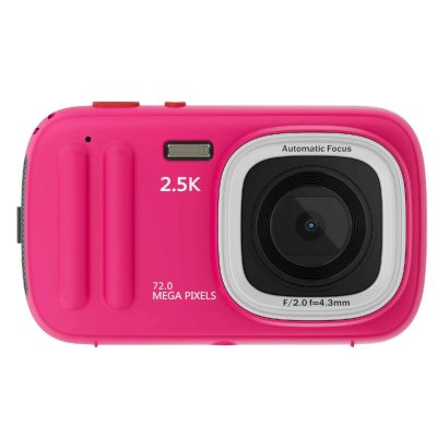 YONIS Appareil Photo Num&eacute;rique Hd 72mp Avec Zoom 16x Et &Eacute;cran 2.4 Pouces Rose 2 
