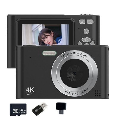  Appareil Photo Num&eacute;rique VURAHOME C15 1080P Zoom 16X &Eacute;cran 2,4"" 128Go Noir