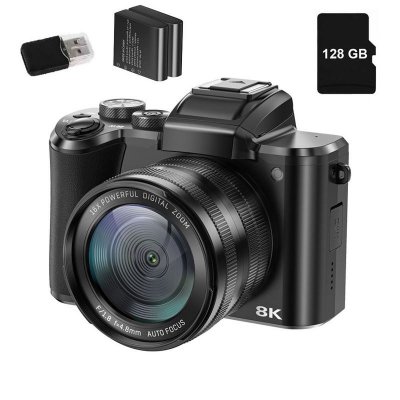 VURAHOME Appareil Photo Num&eacute;rique  DC226 8K 88MP WiFi Zoom 16X &Eacute;cran 3,2"" 2 Batteries 128Go