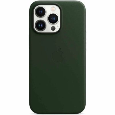 APPLE  Coque en cuir avec MagSafe (pour iPhone 13 Pro) - Vert S&eacute;quoia