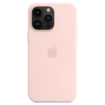 APPLE  Coque en silicone MagSafe iPhone 14 Pro Max - Chalk Pink