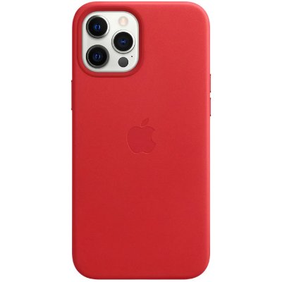 APPLE  Coque Leather MagSafe iPhone 12 Pro Max - Red