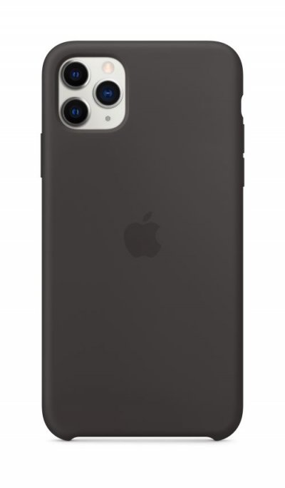 APPLE  Coque Silicone Noir pour iPhone 11 Pro Max