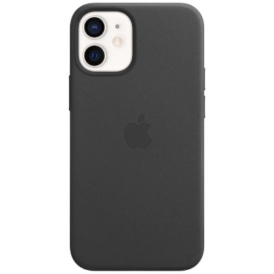 APPLE  iPhone 12 mini Coque en cuir avec MagSafe - Noir - Neuf